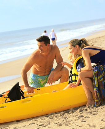 beachfront activities at Kimpton Surfcomber Hotel