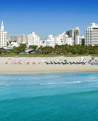 Surfcomber Skyline from beach