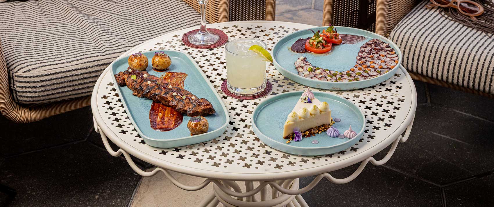 delicious menu items at Solei Beach Club